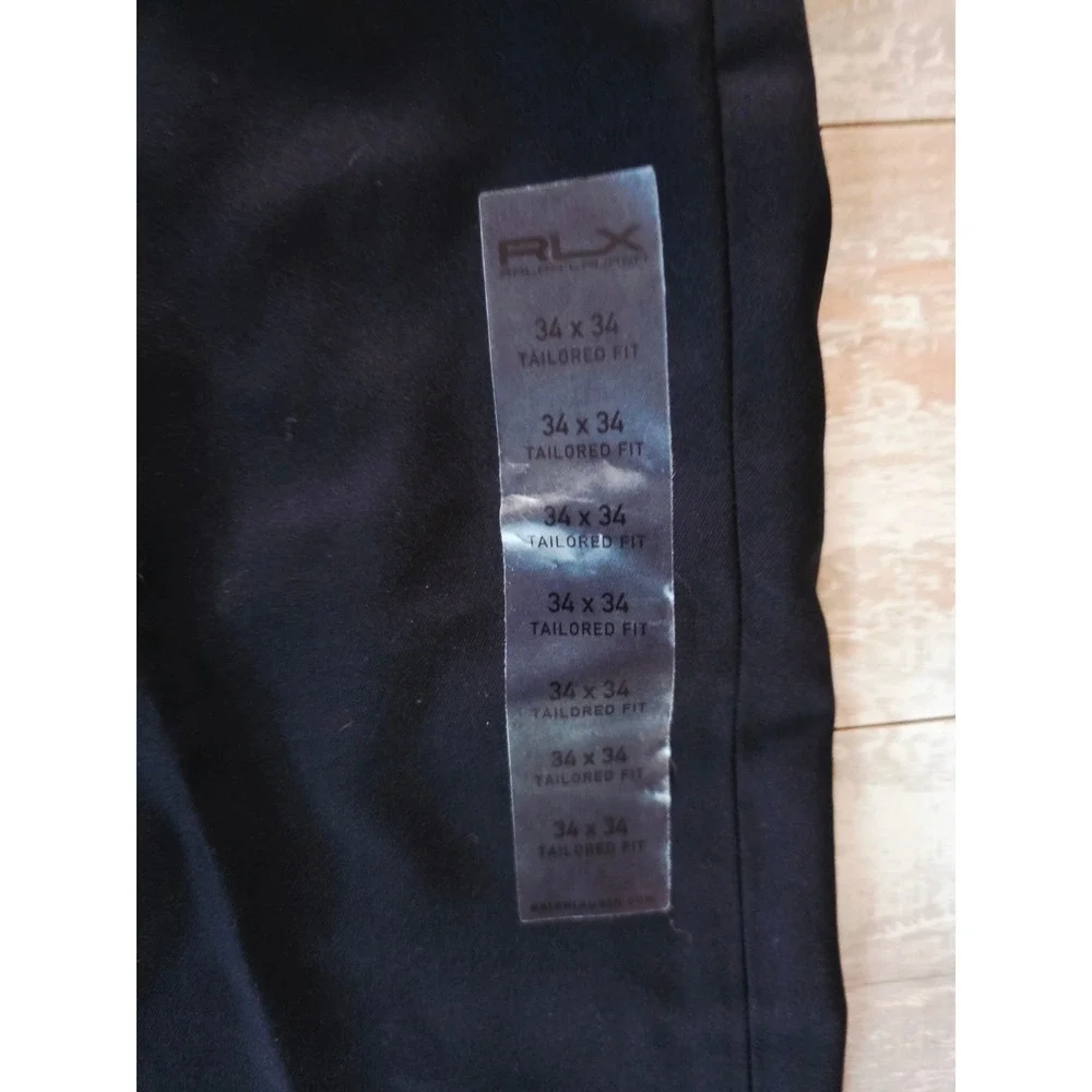 RLX Ralph Lauren Mens 34x34 Tailored Fit‎ Golf Pants Black NWT